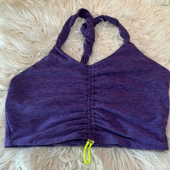 Bombshell Sportswear Tops - Bombshell sportswear purple toggle sports bra